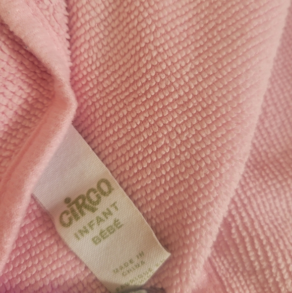 Circo Baby Bath Towel Bundle 2 Towels Over the Head Towels Pink Owl & White Lamb - Picture 5 of 5